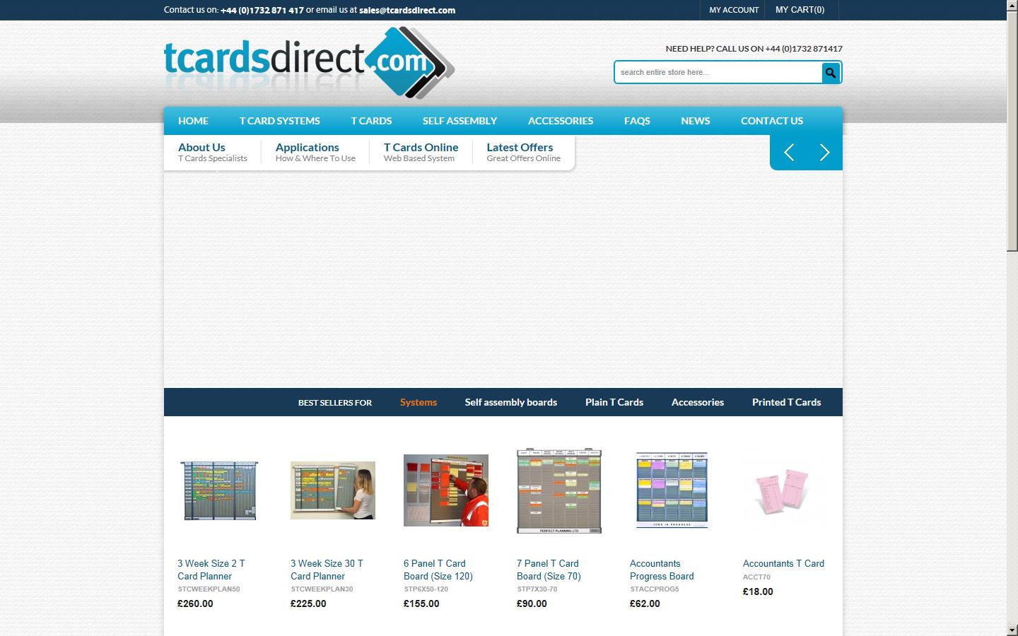 T-Cards Website