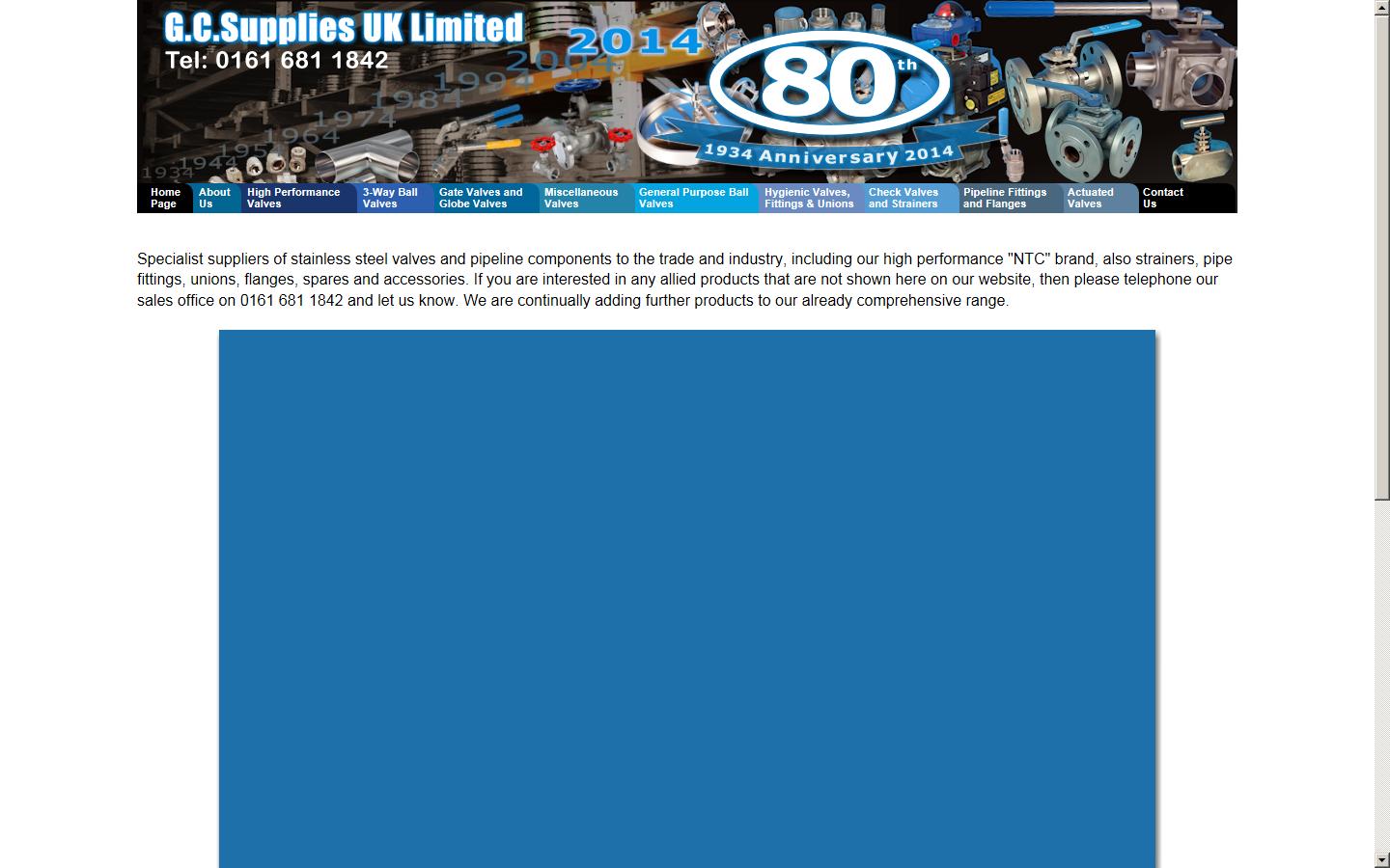 G.C.Supplies UK. Ltd Website