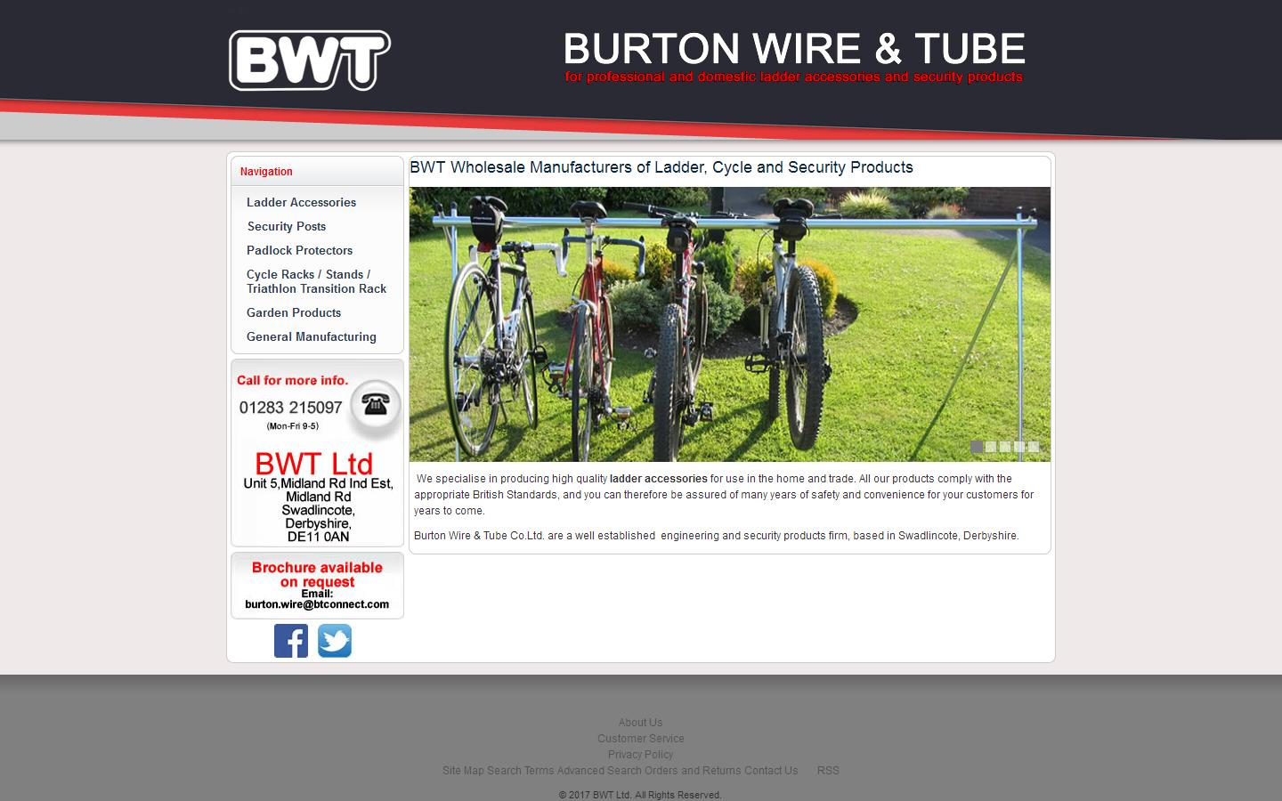 Burton Wire & Tube Co. Ltd Website
