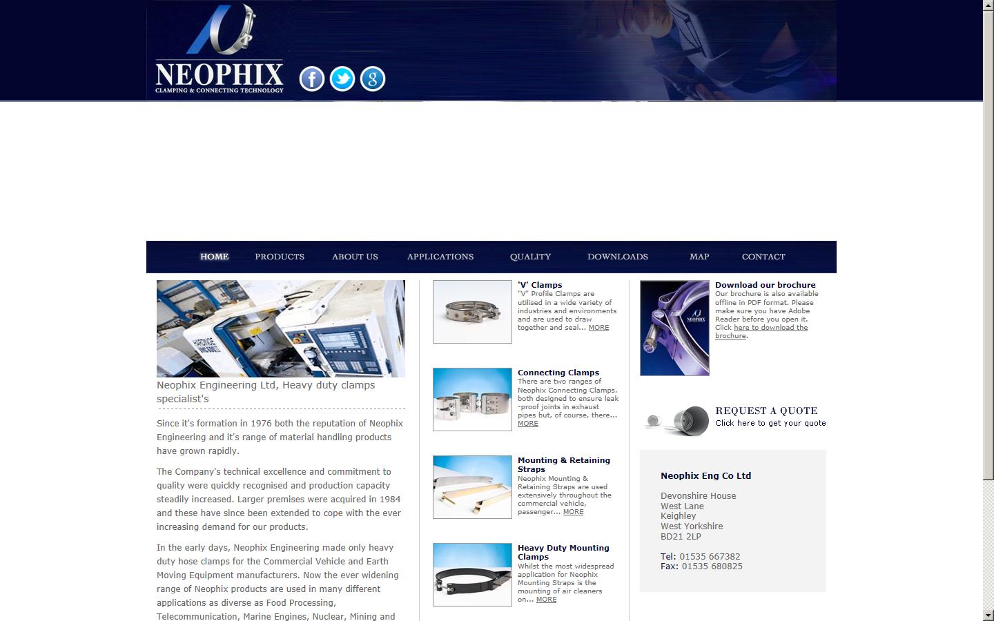 Neophix Engineering Co Ltd Website