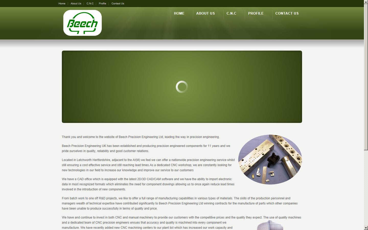 Beech Precision Engineering Ltd Website