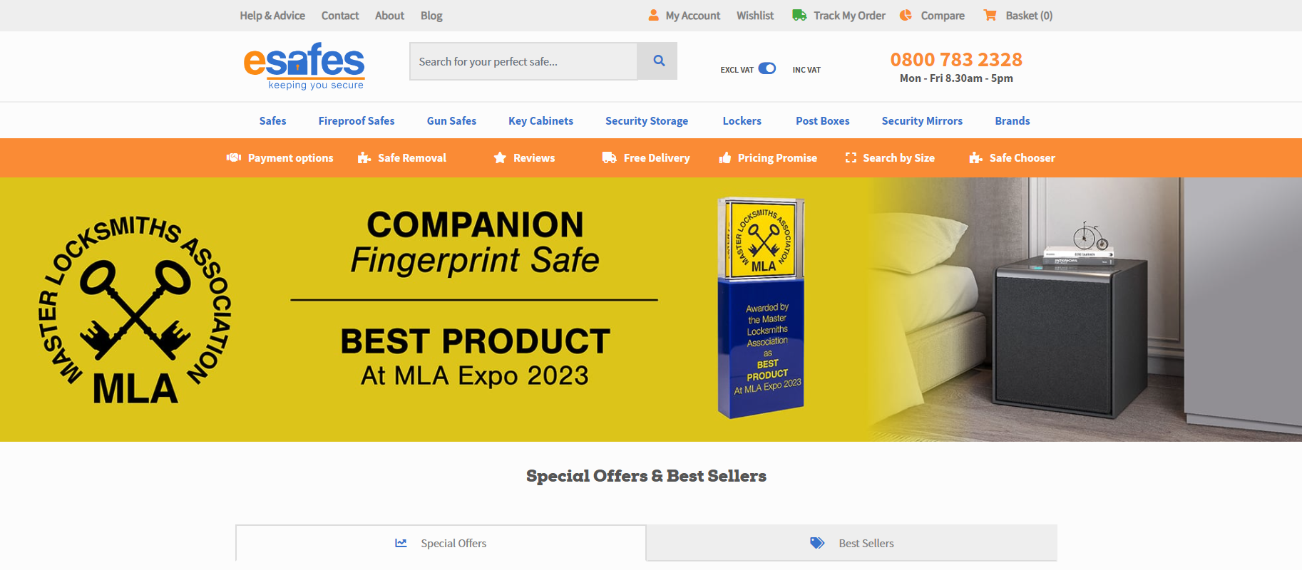 eSafes.co.uk Website