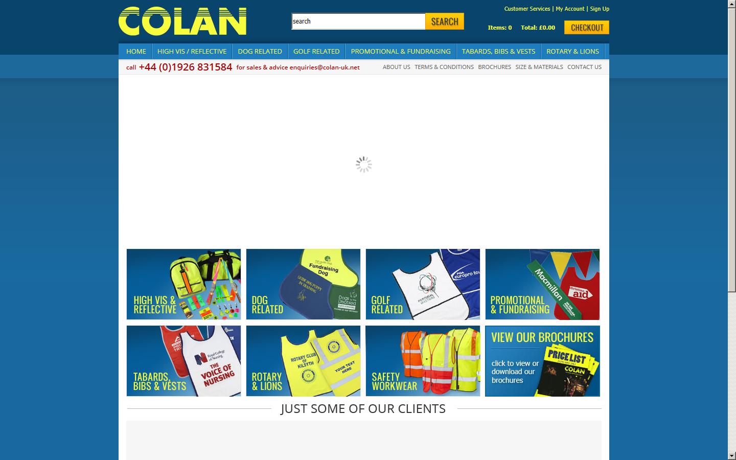 Colan Ltd Website