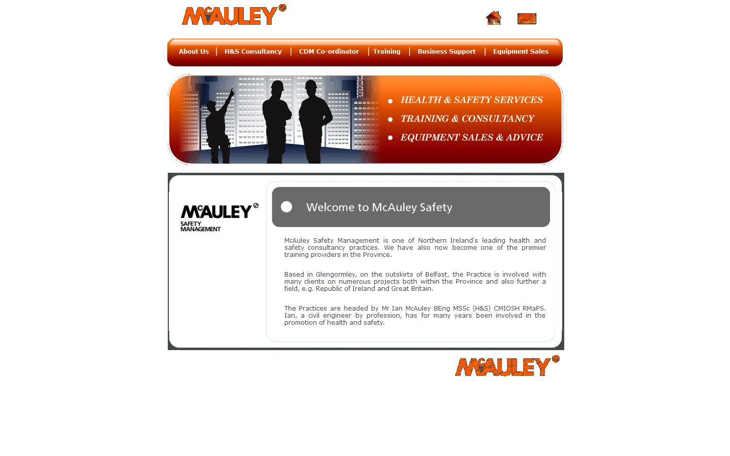 McAuley Safety Management Website