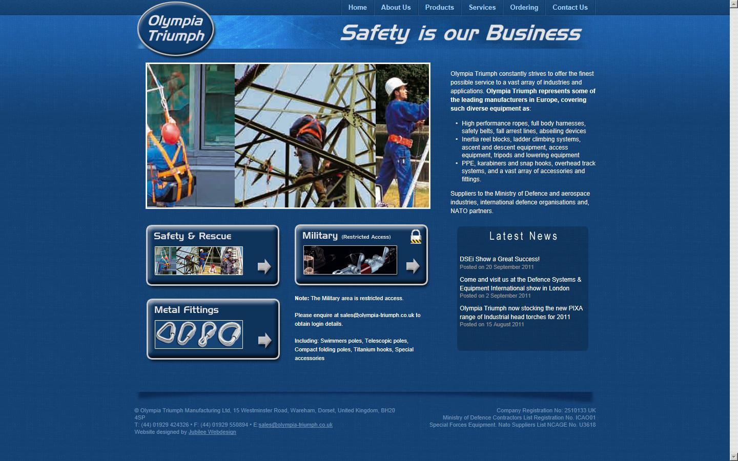 Olympia Triumph Manufacturing Ltd Website