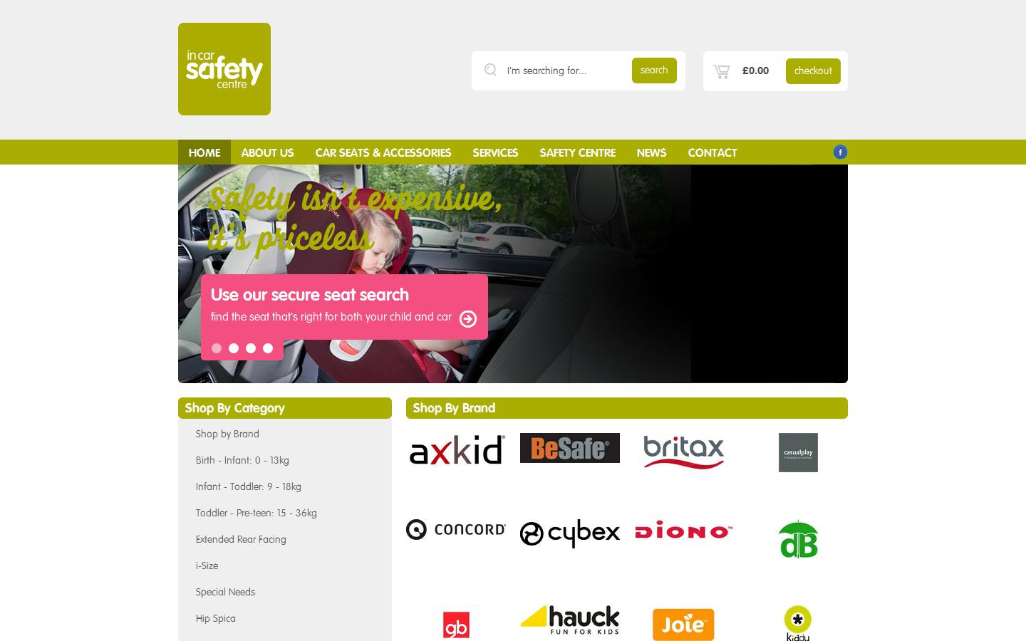 In-Car Safety Centre Website