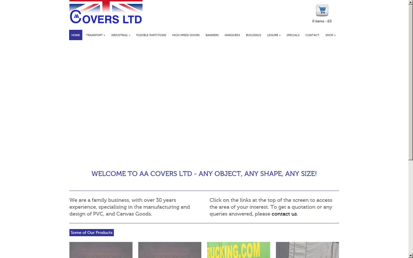 AA Covers Ltd Website
