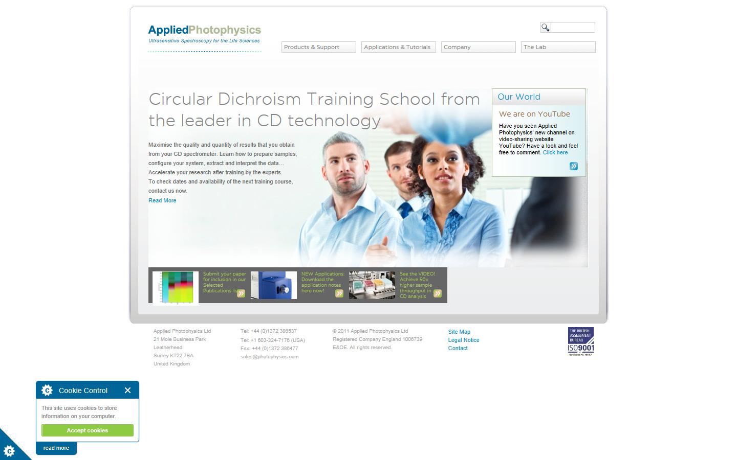 Applied Photophysics Website