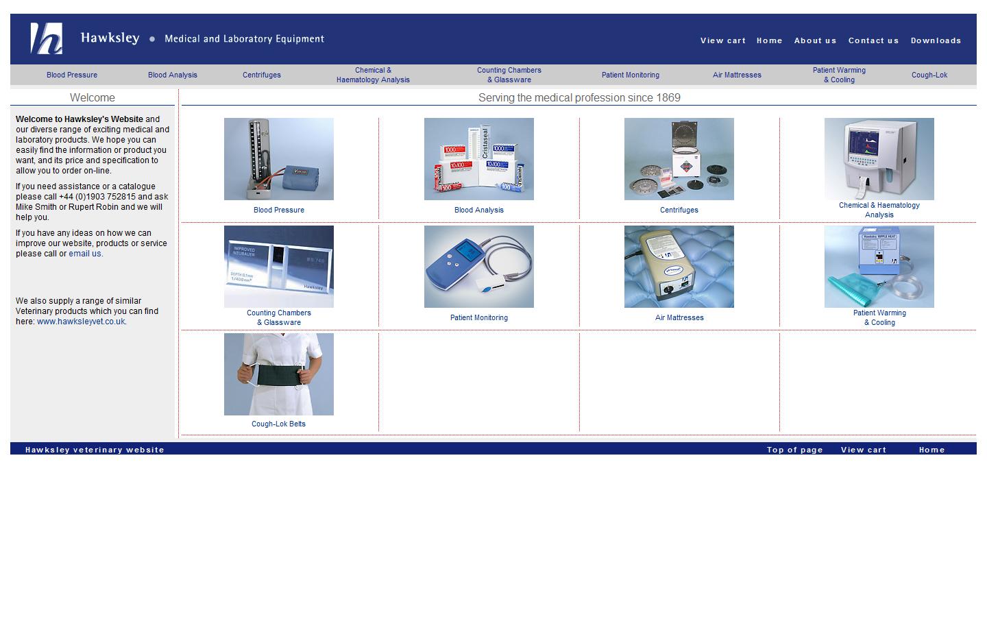 Hawksley & Sons Ltd Website