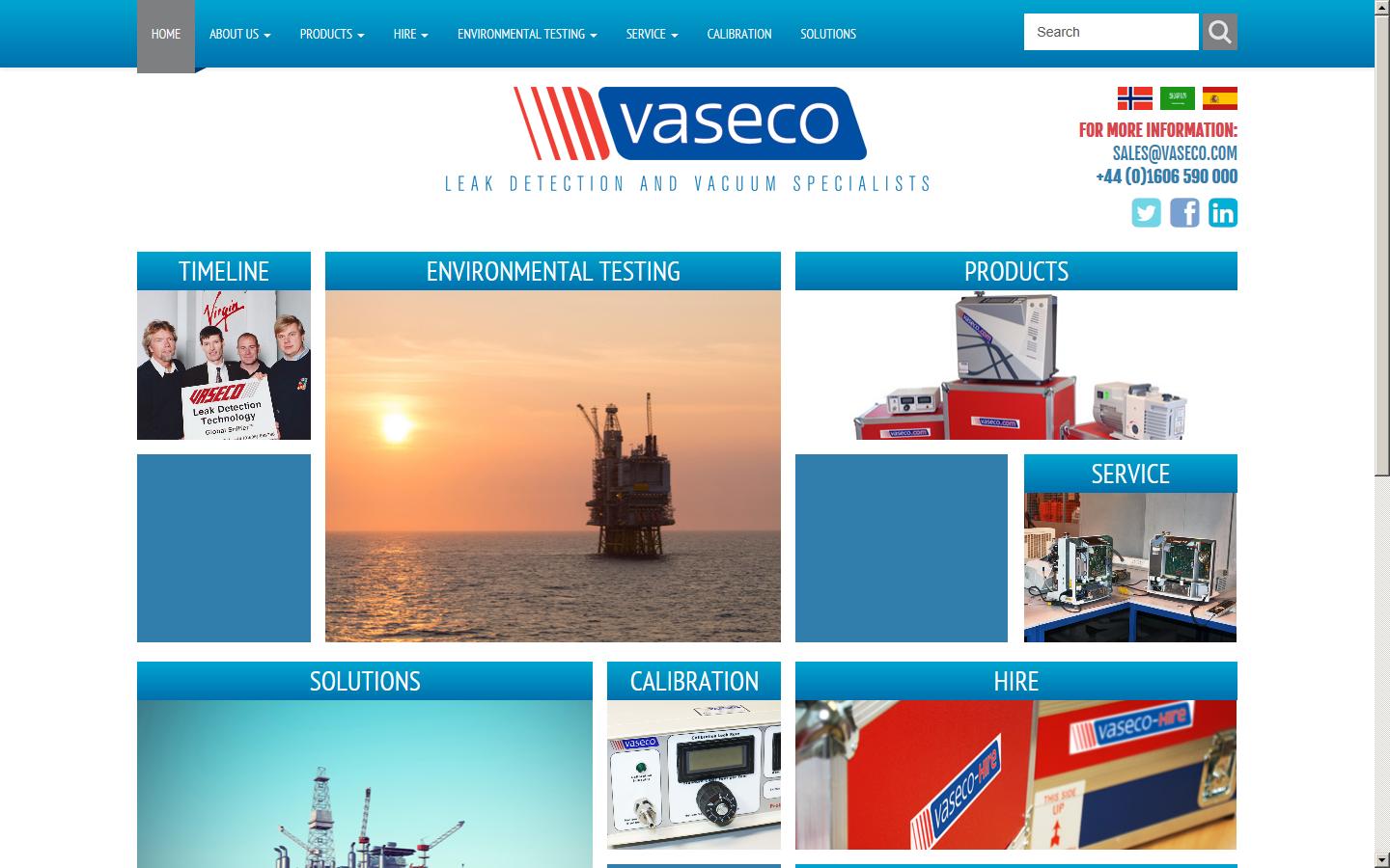 Vaseco Ltd Website