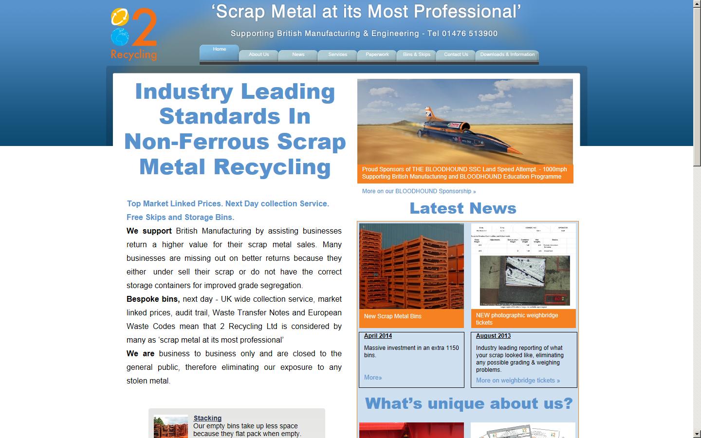 2 Recycling Ltd Website