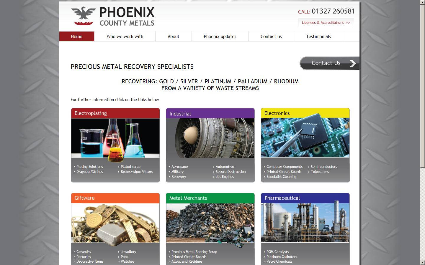 Phoenix County Metals Ltd Website