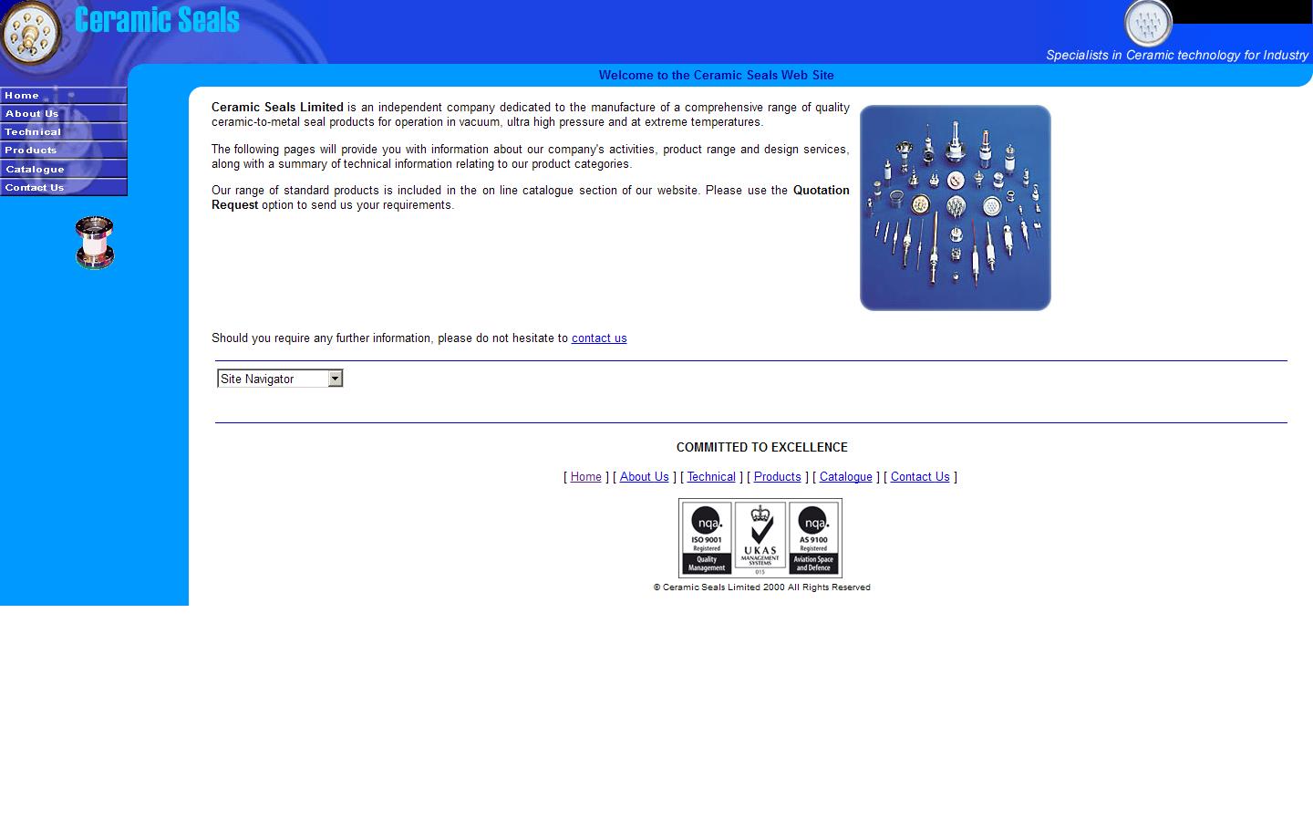Ceramic Seals Ltd Website