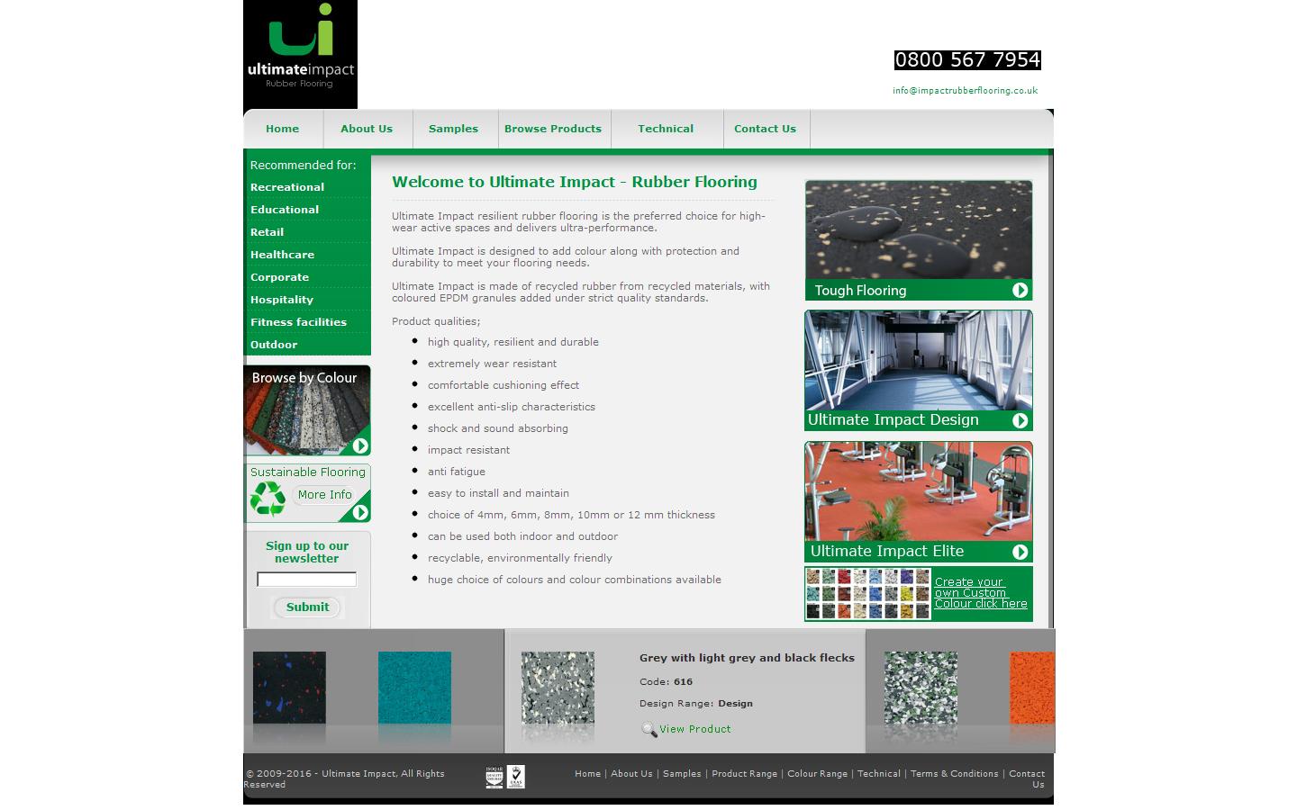 Ultimate Impact Rubber Flooring Website
