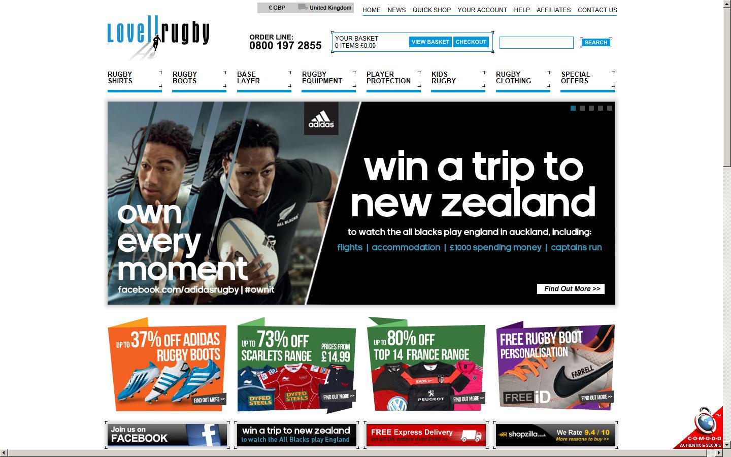 Lovell Rugby Ltd Website