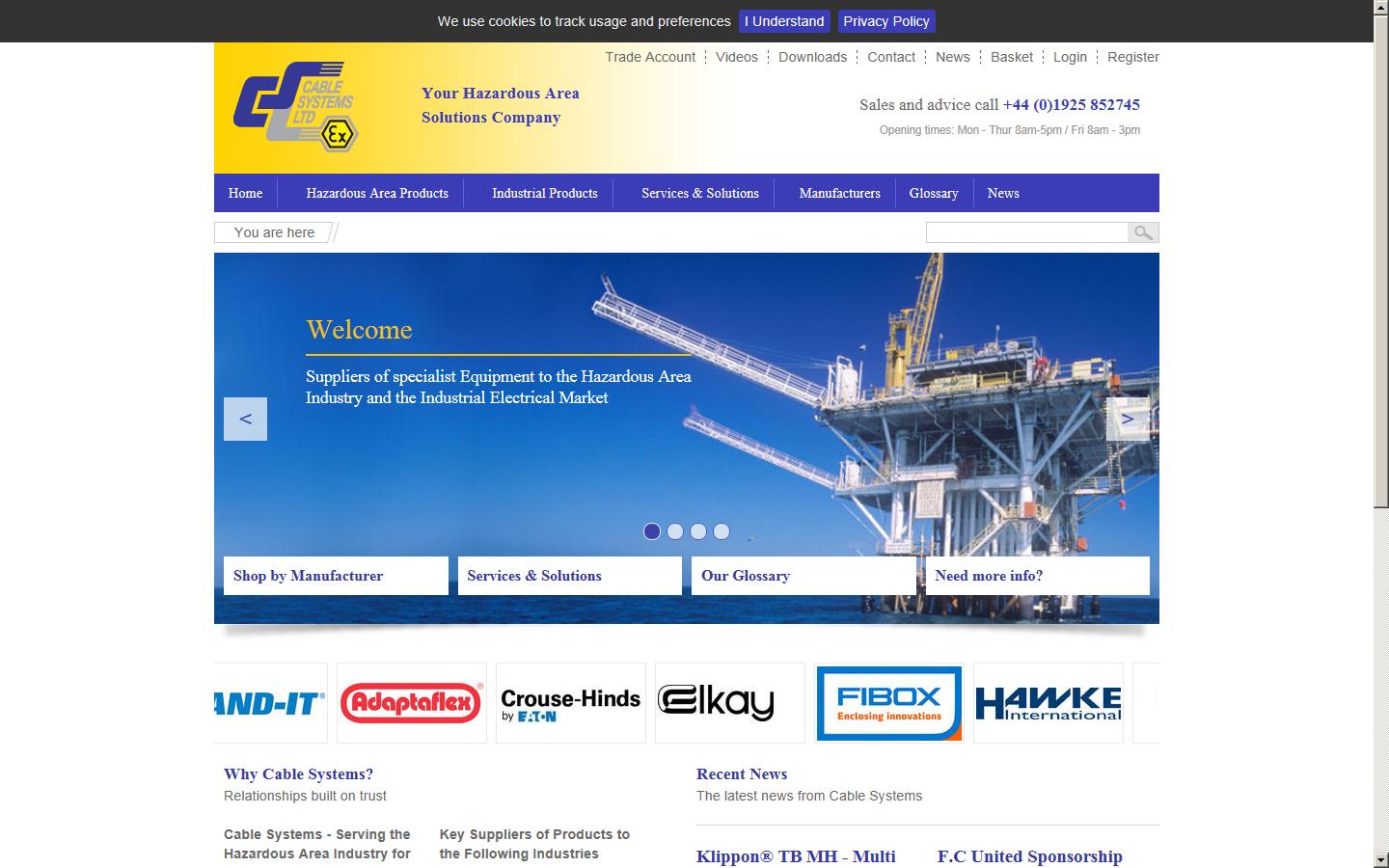 Cable Systems Ltd Website