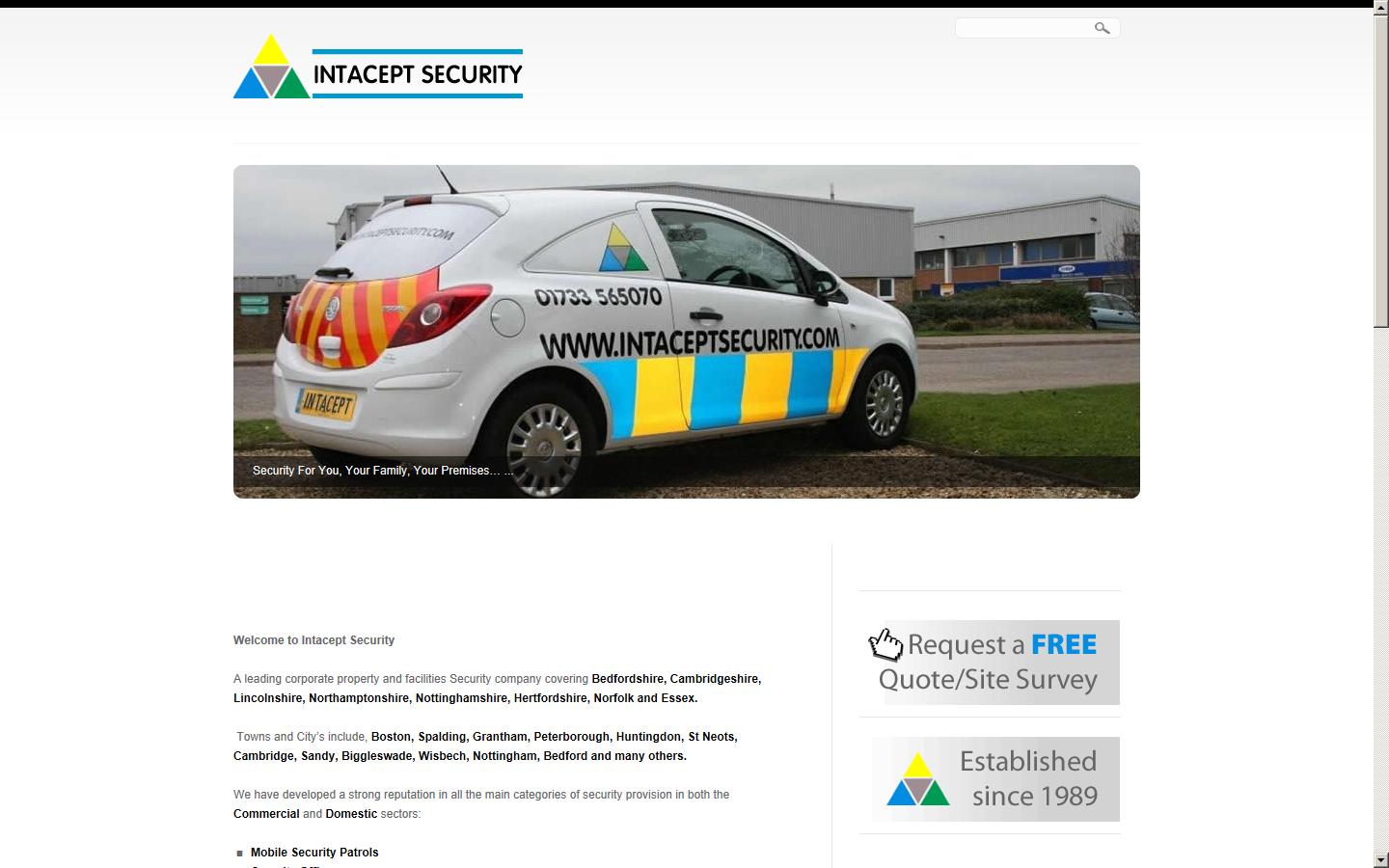 Intacept Security Ltd Website
