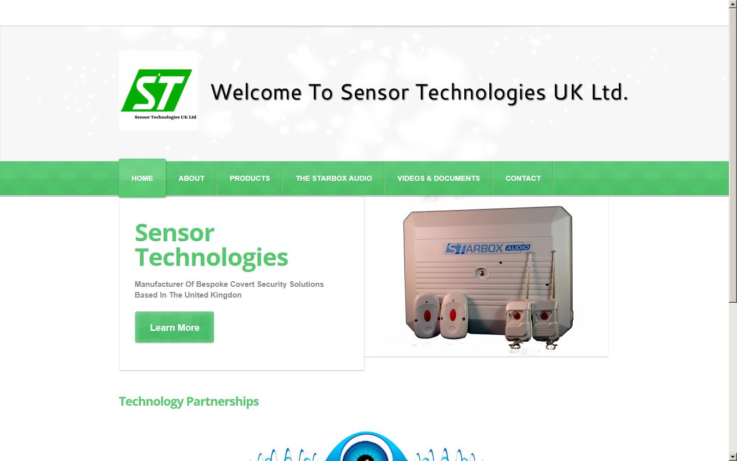 Sensor Technologies UK Ltd Website