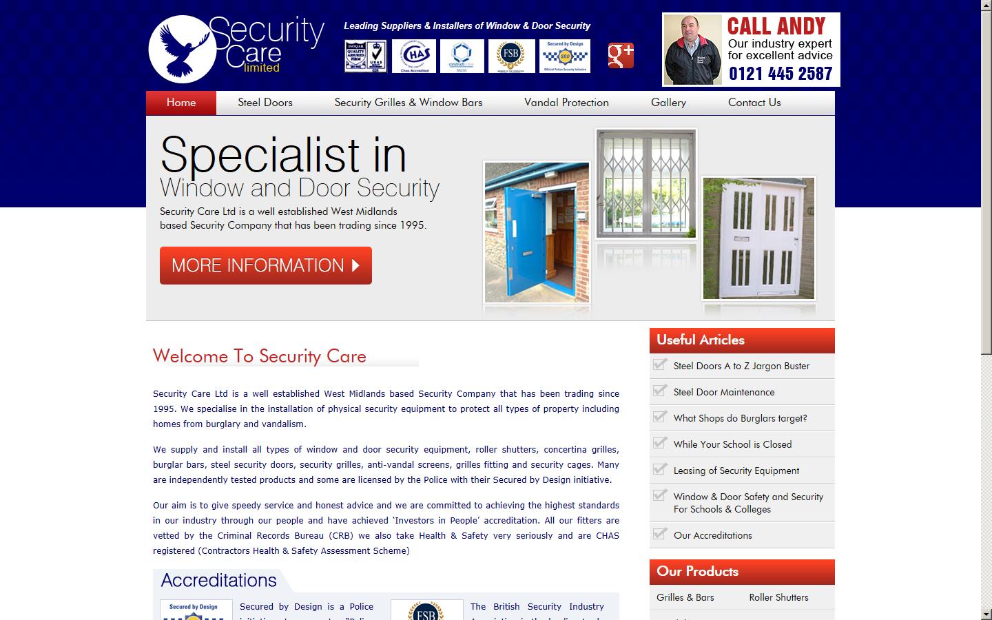 Security Care Website