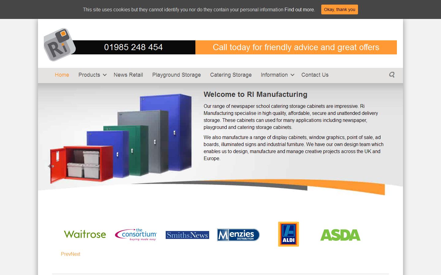 R I Manufacturing Website