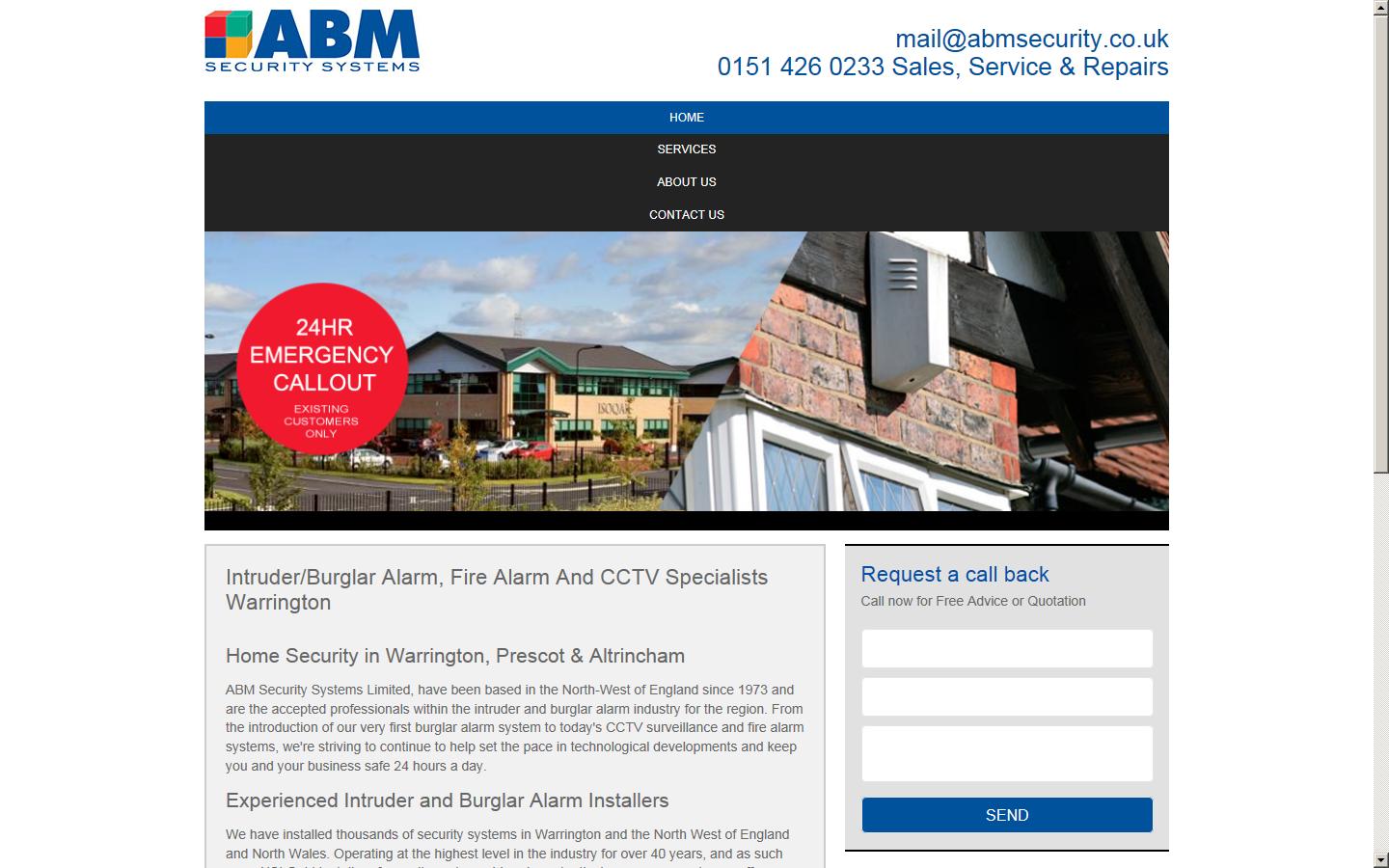 ABM Security Systems Ltd Website