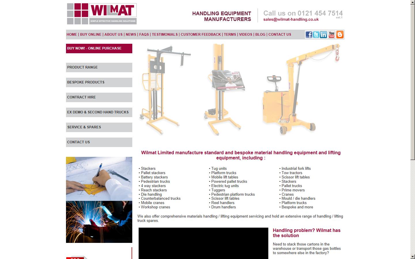 Wilmat Ltd Website