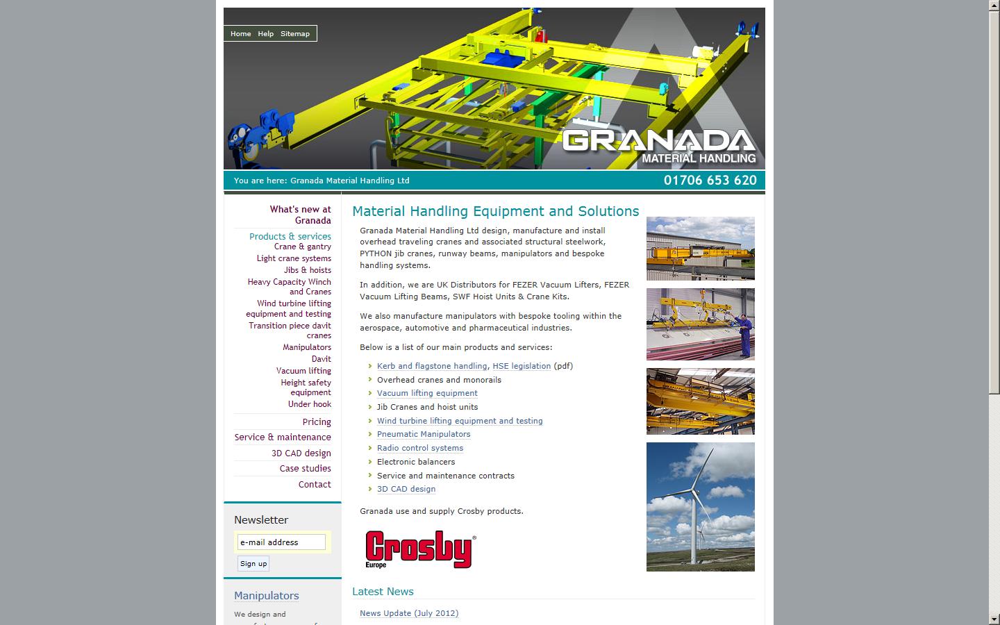 Granada Material Handling Website