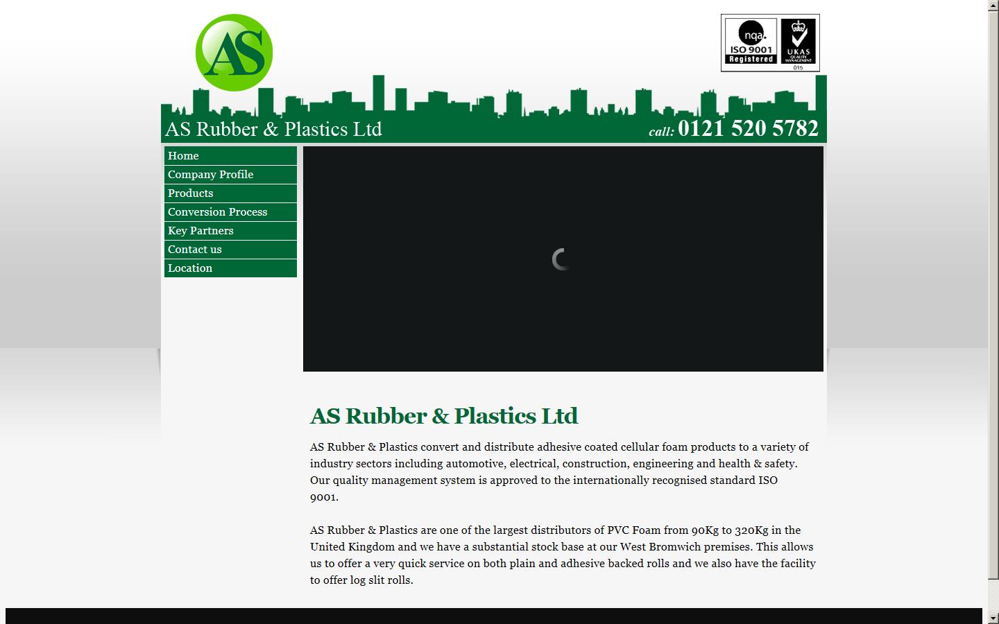 AS Rubber and Plastics Ltd Website