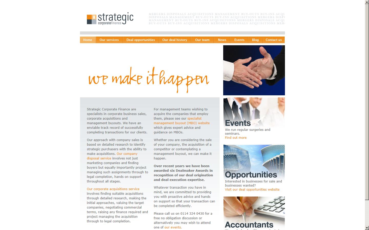 Strategic Corporate Finance Transactions Ltd Website