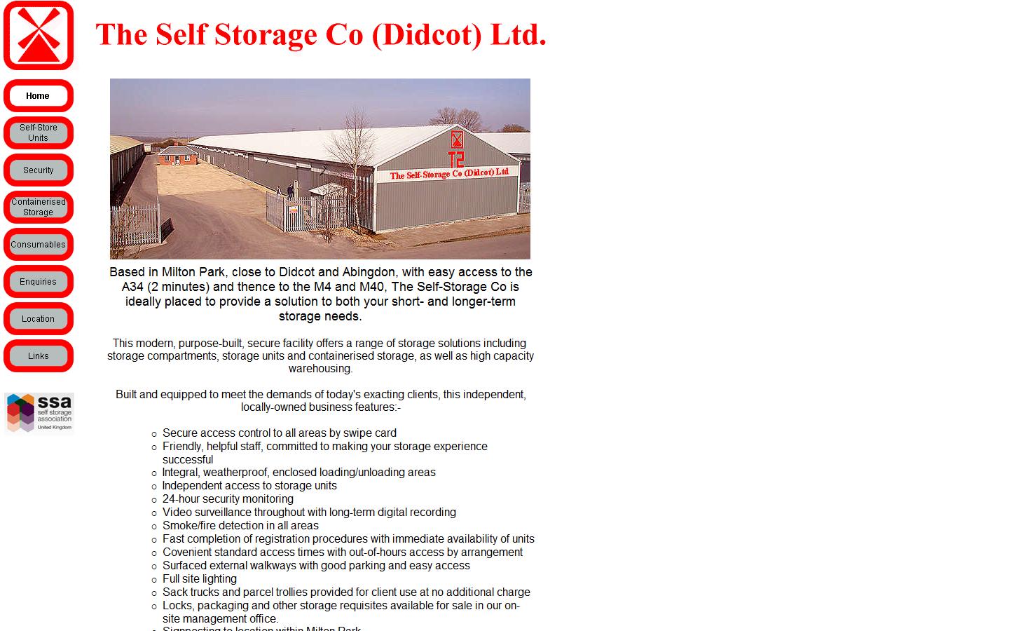 The Self Storage Co Ltd Website