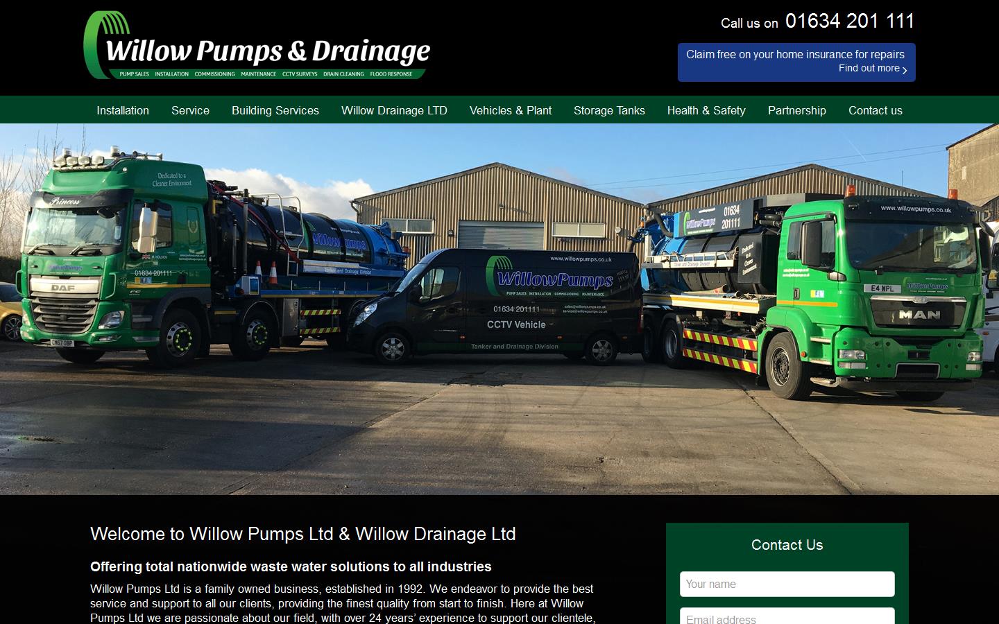 Willow Pumps Ltd Website