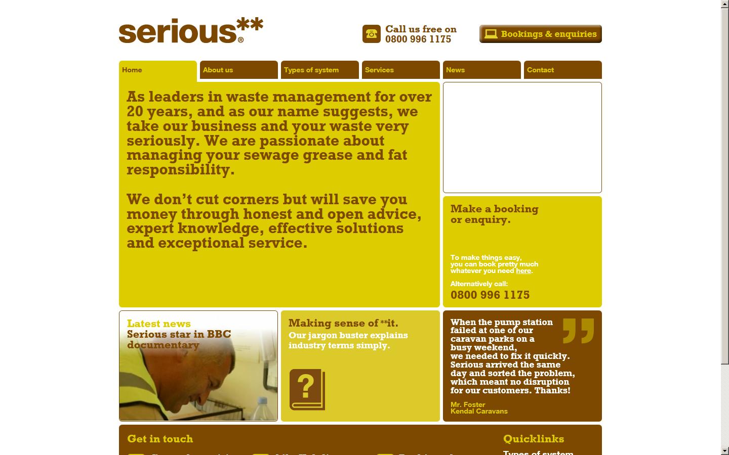 Serious Waste Management Ltd Website