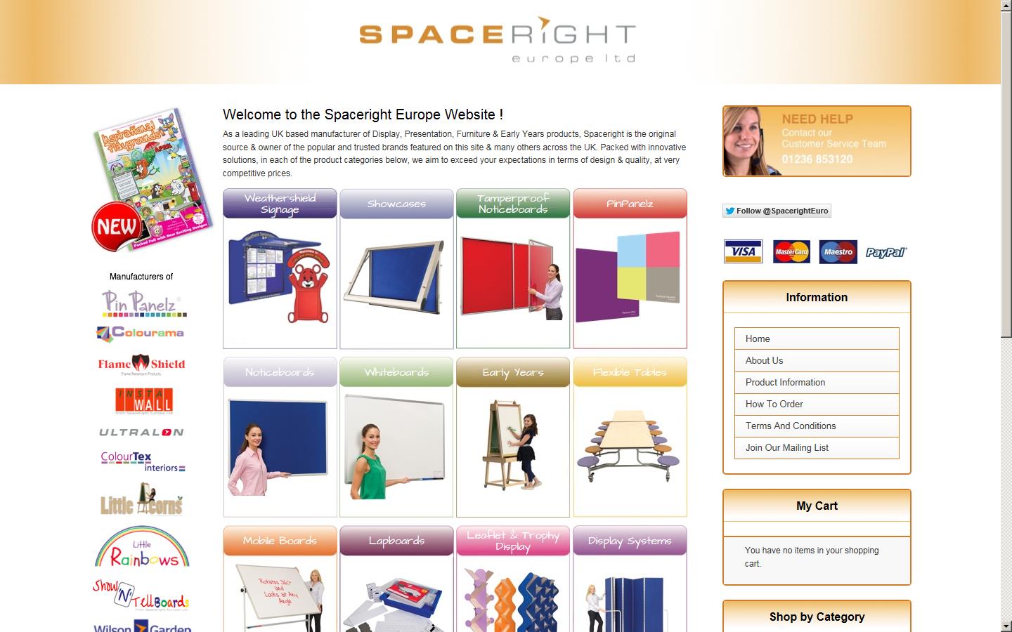 Spaceright Europe Ltd Website