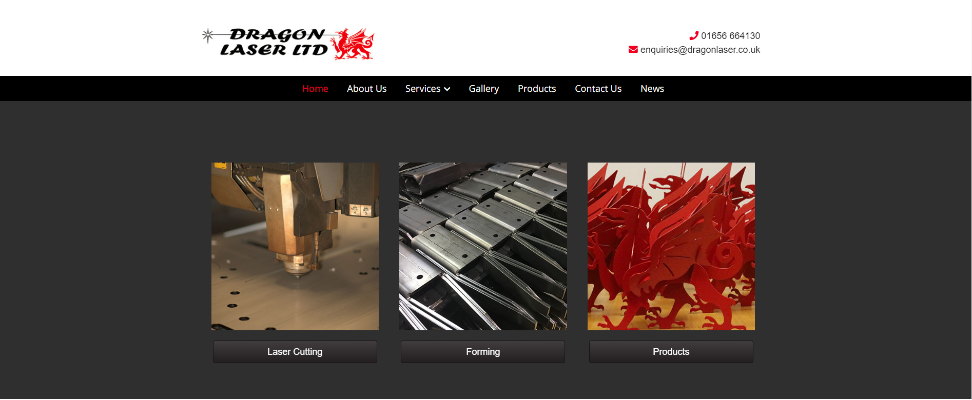 Dragon Laser Limited Website