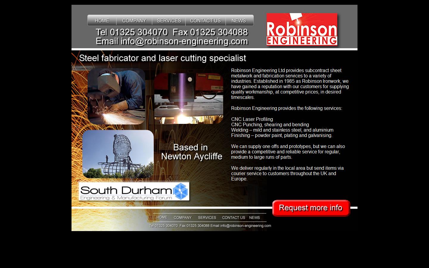 Robinson Engineering Ltd Website