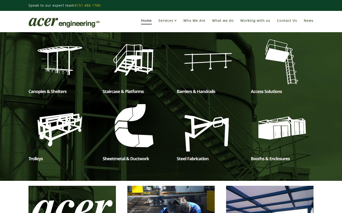 Acer Engineering Ltd Website