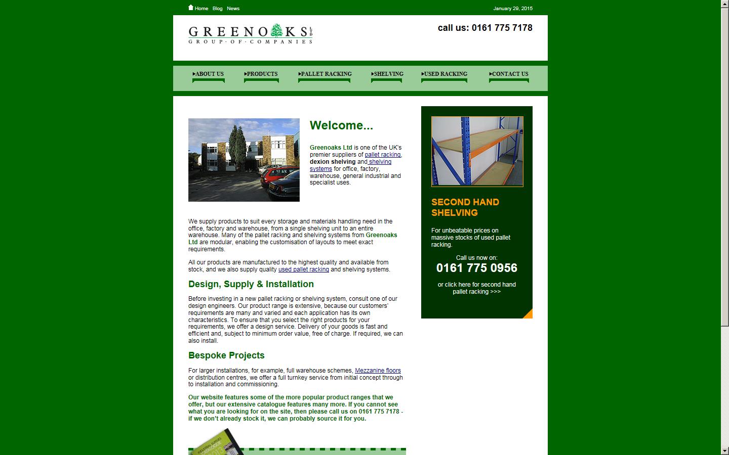 Greenoaks Ltd Website