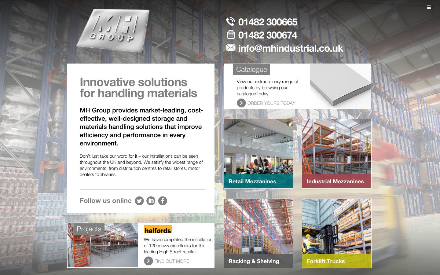 M H Industrial Ltd Website