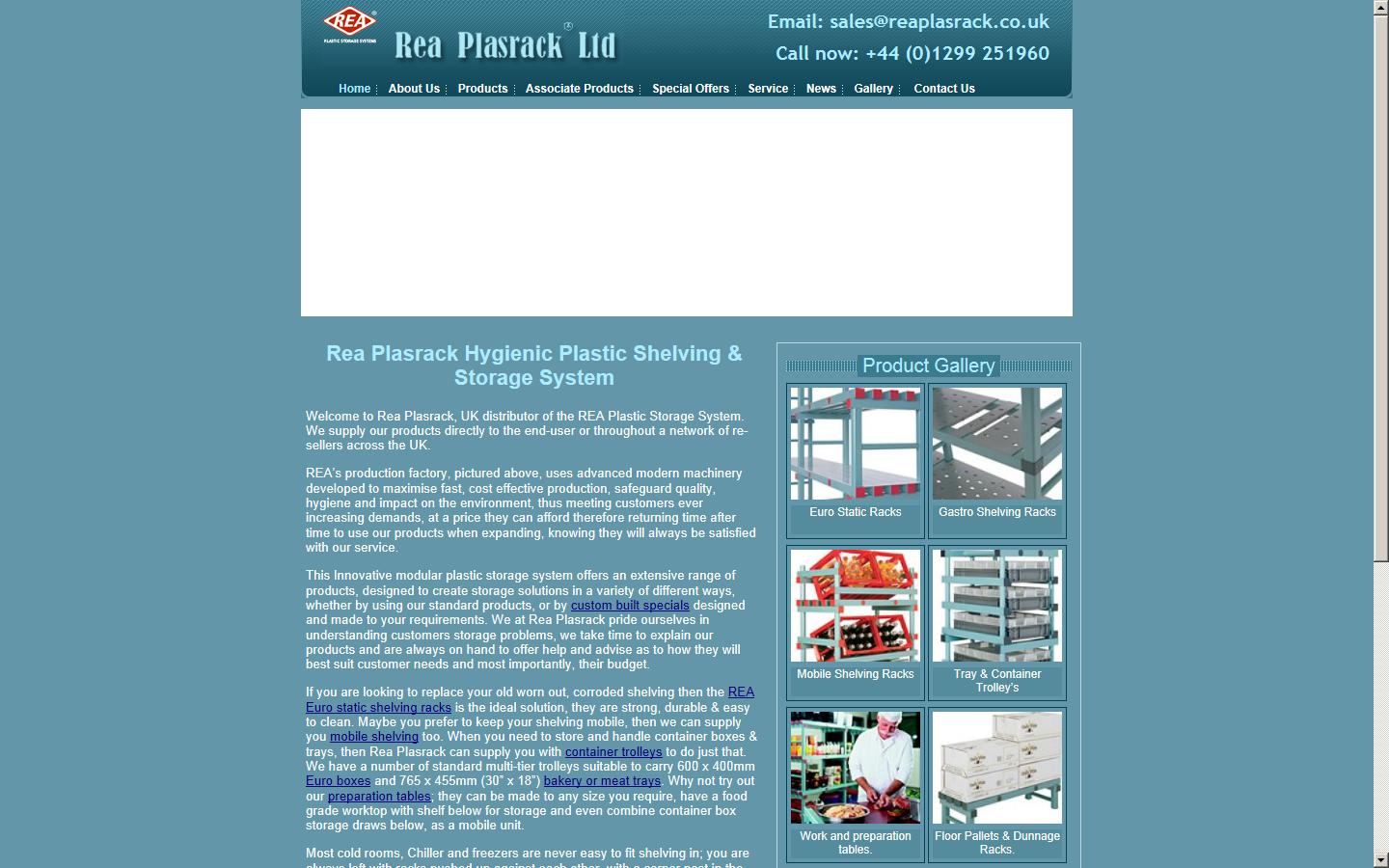 REA Plasrack Ltd Website