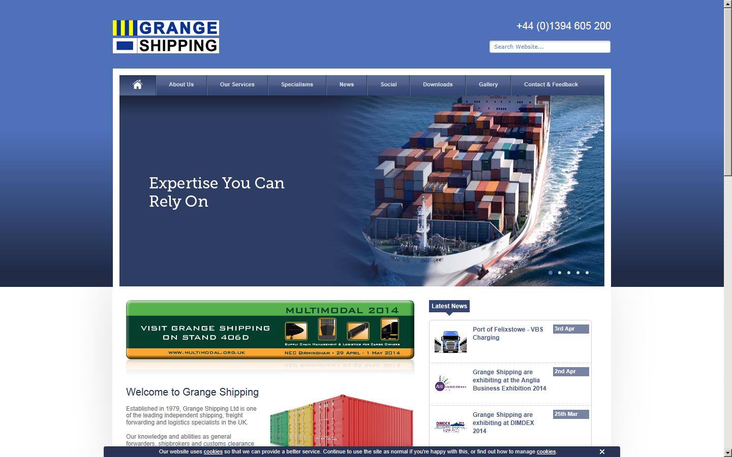 Grange Shipping Ltd Website