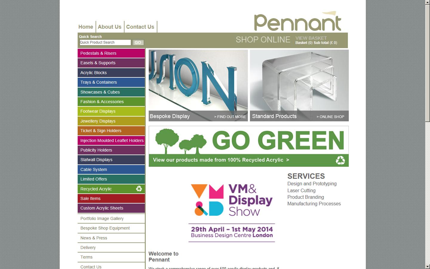 Pennant (Shop Equipment) Ltd Website