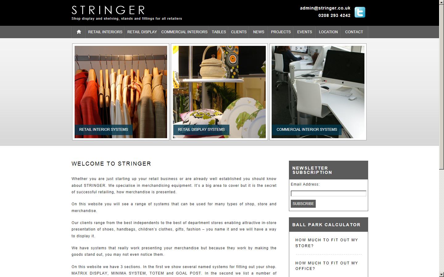 Stringer Ltd Website