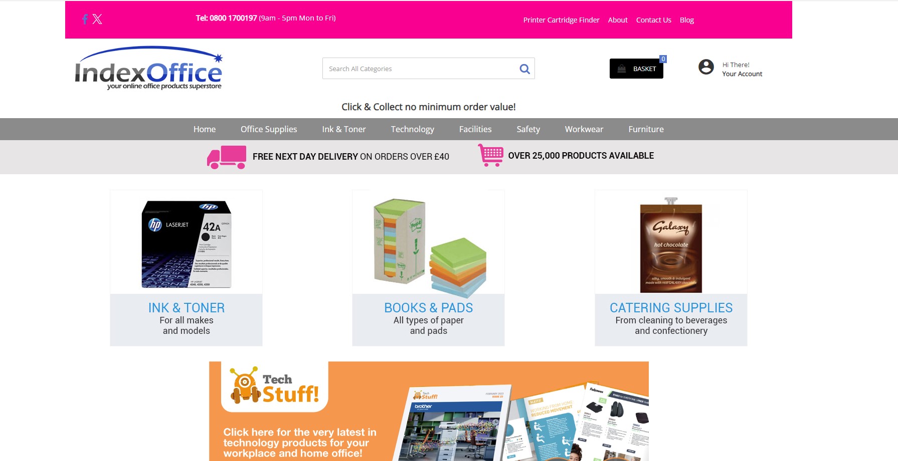 Index Office Supplies Website