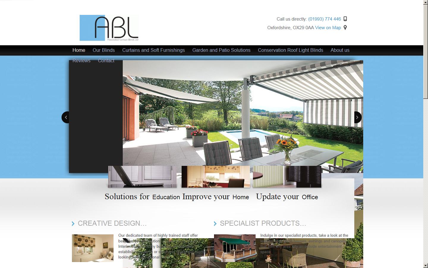 Associated Blinds Ltd Website