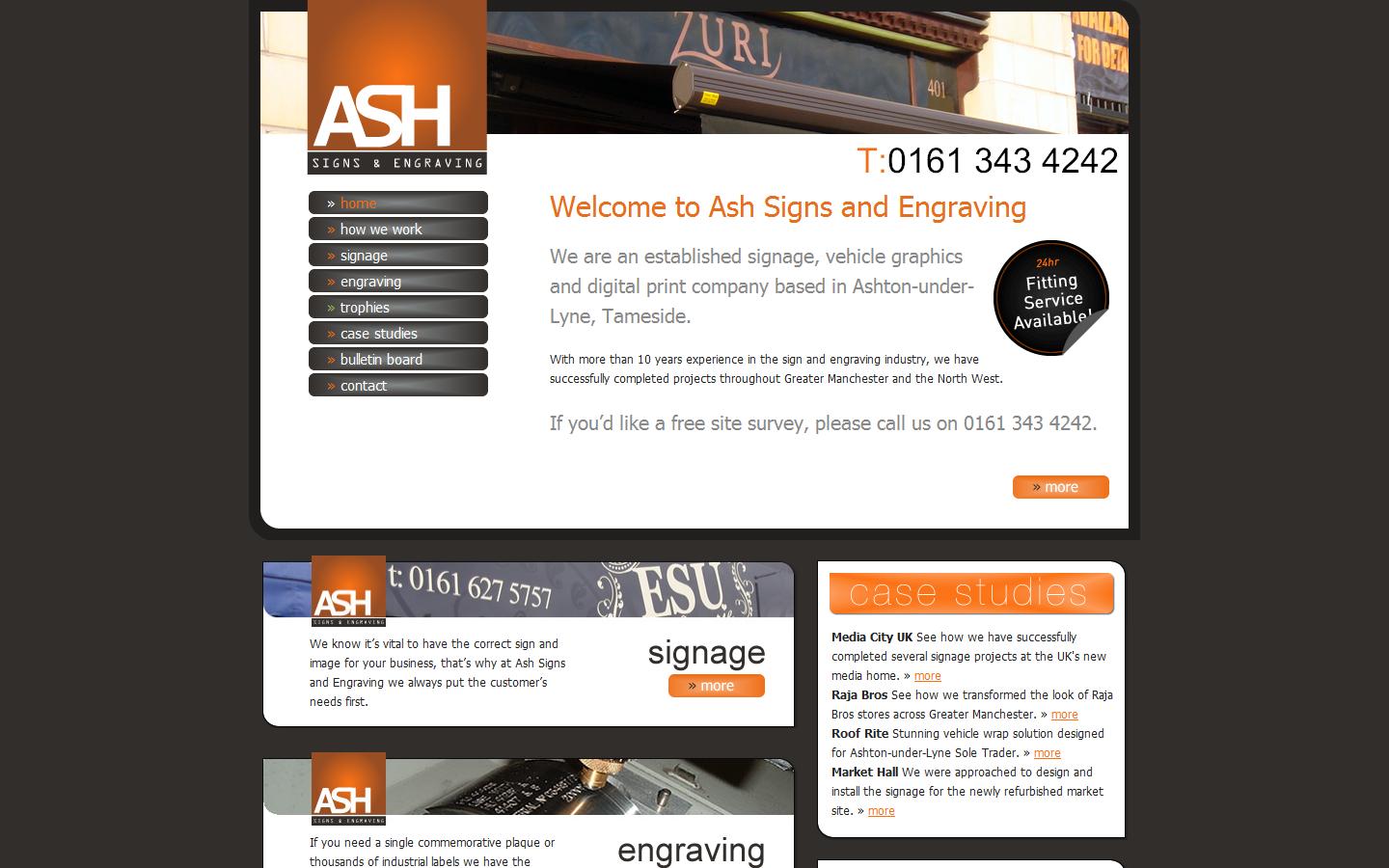 Ash Signs Website