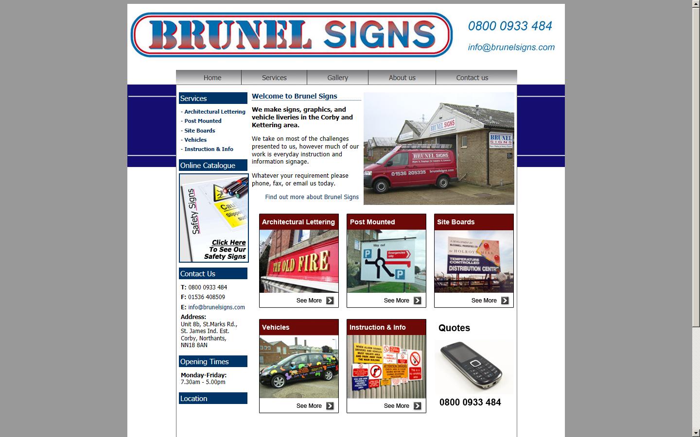Brunel Signs Website