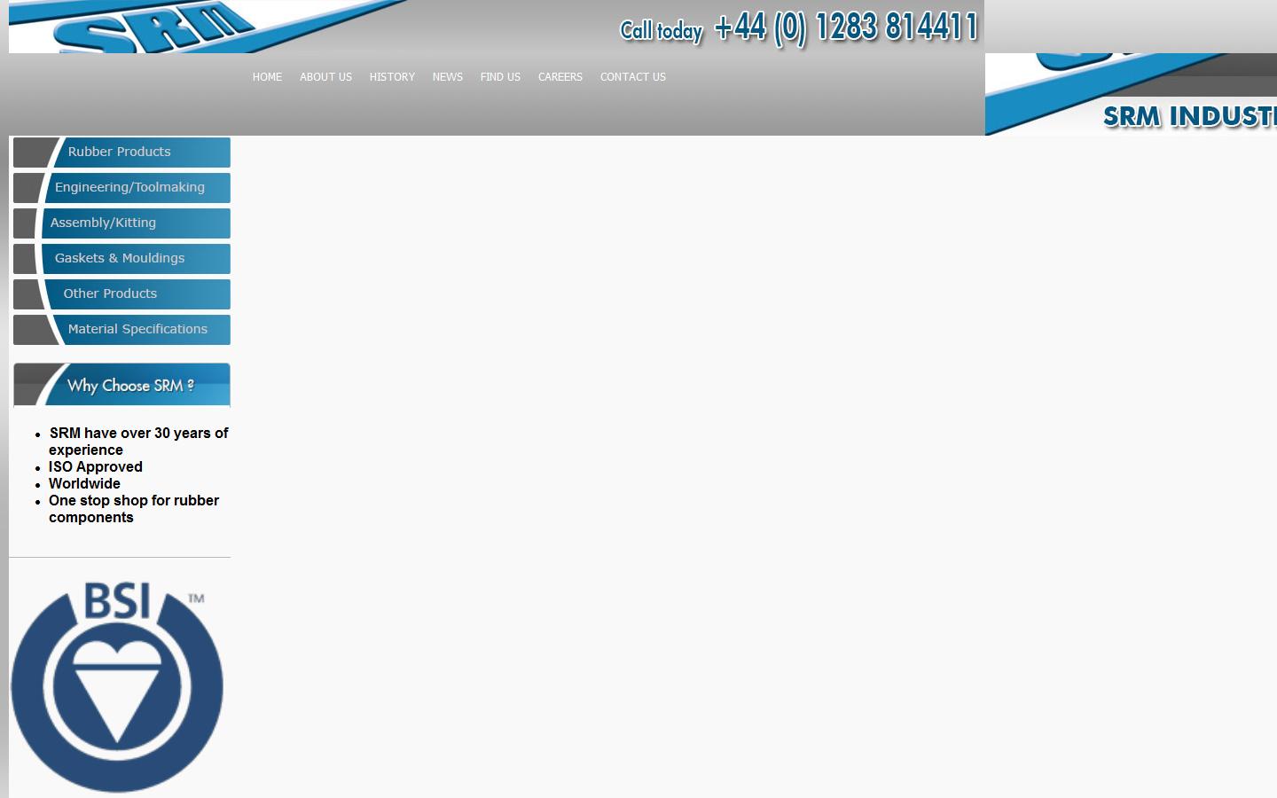 SRM Gaskets Ltd Website