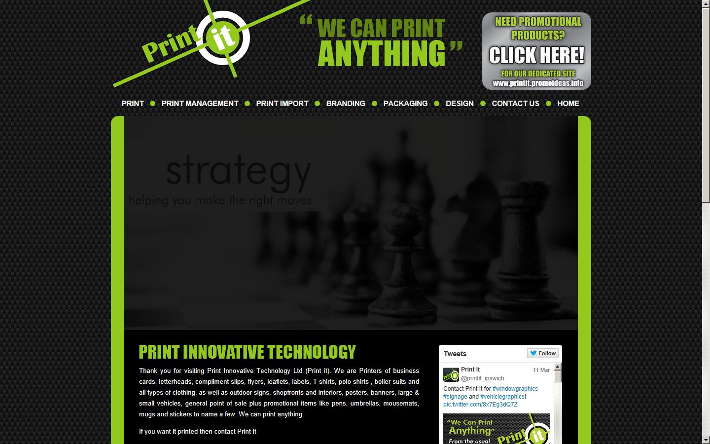 Print It Ltd Website