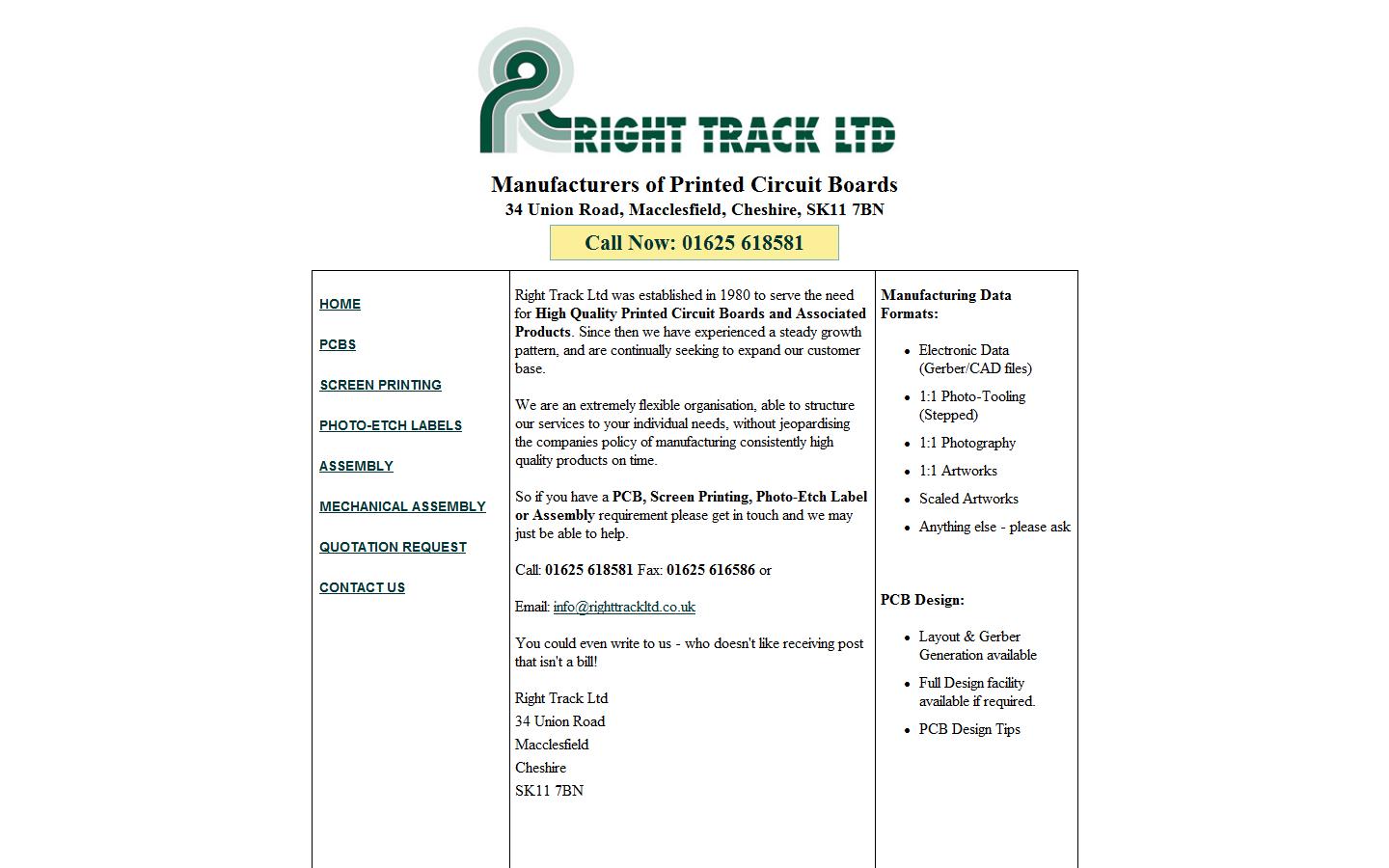 Right Track Ltd Website