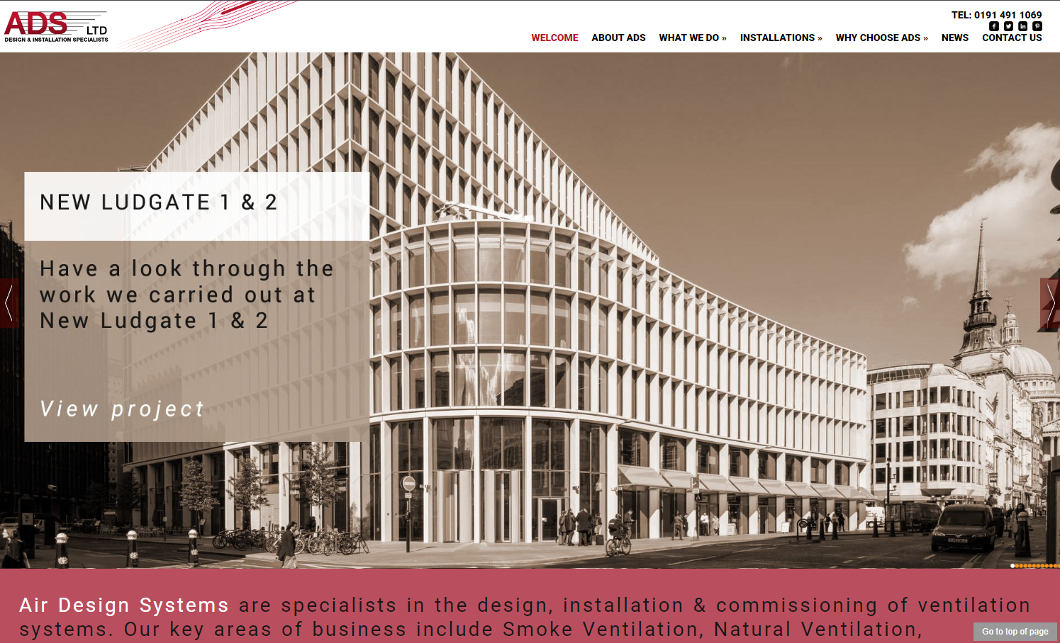 Air Design Systems Ltd Website